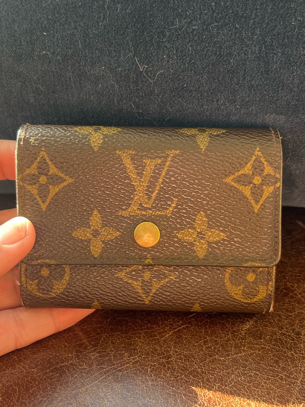 Authentic Louis Vuitton Vintage Monogram Coin Purse Card Holder Wallet